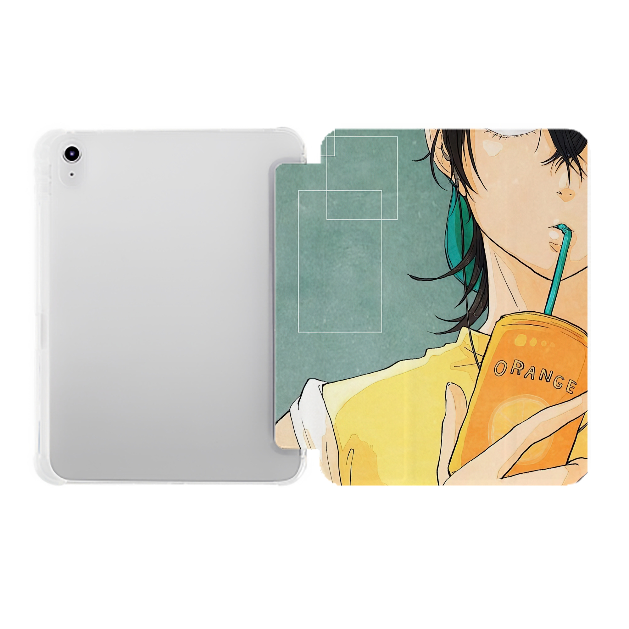 （画像用） ジョジョの奇妙な冒険 JoJo's Bizarre Adventure IPad ケース ペン収納付き 三つ折りスタンド PUレザー×シリコン 対応機種9.5/10.5/10.9インチ